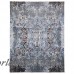 Rosdorf Park One-of-a-Kind Letterly Oriental Hand-Knotted Wool Blue Area Rug FNRC2525